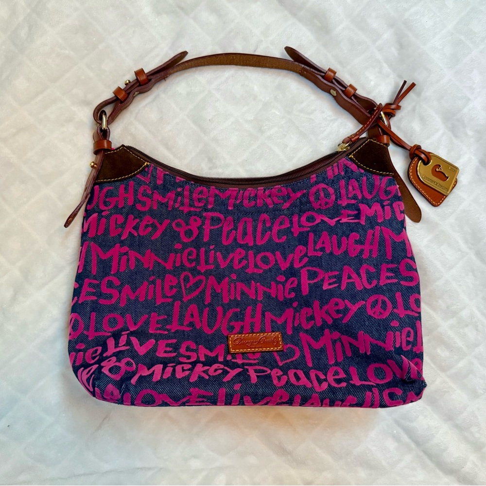 Dooney & Bourke x Disney Parks Pink Graffiti Hobo Bag – NWOT, Rare